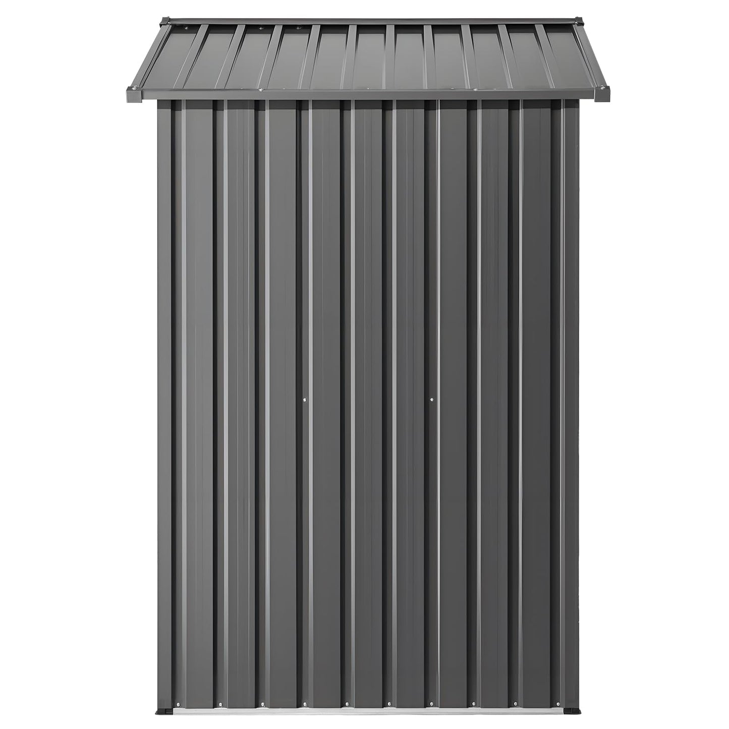 VEVOR 6 x 4 FT Metal Garden Shed, Outdoor Storage Shed with Lockable Doors & 4 Louver Vents, Peak Roof Metal Sheds Outdoors Storage, Storaged Sheds Clearance for Backyard, Garden, Patio, Bike, Gray