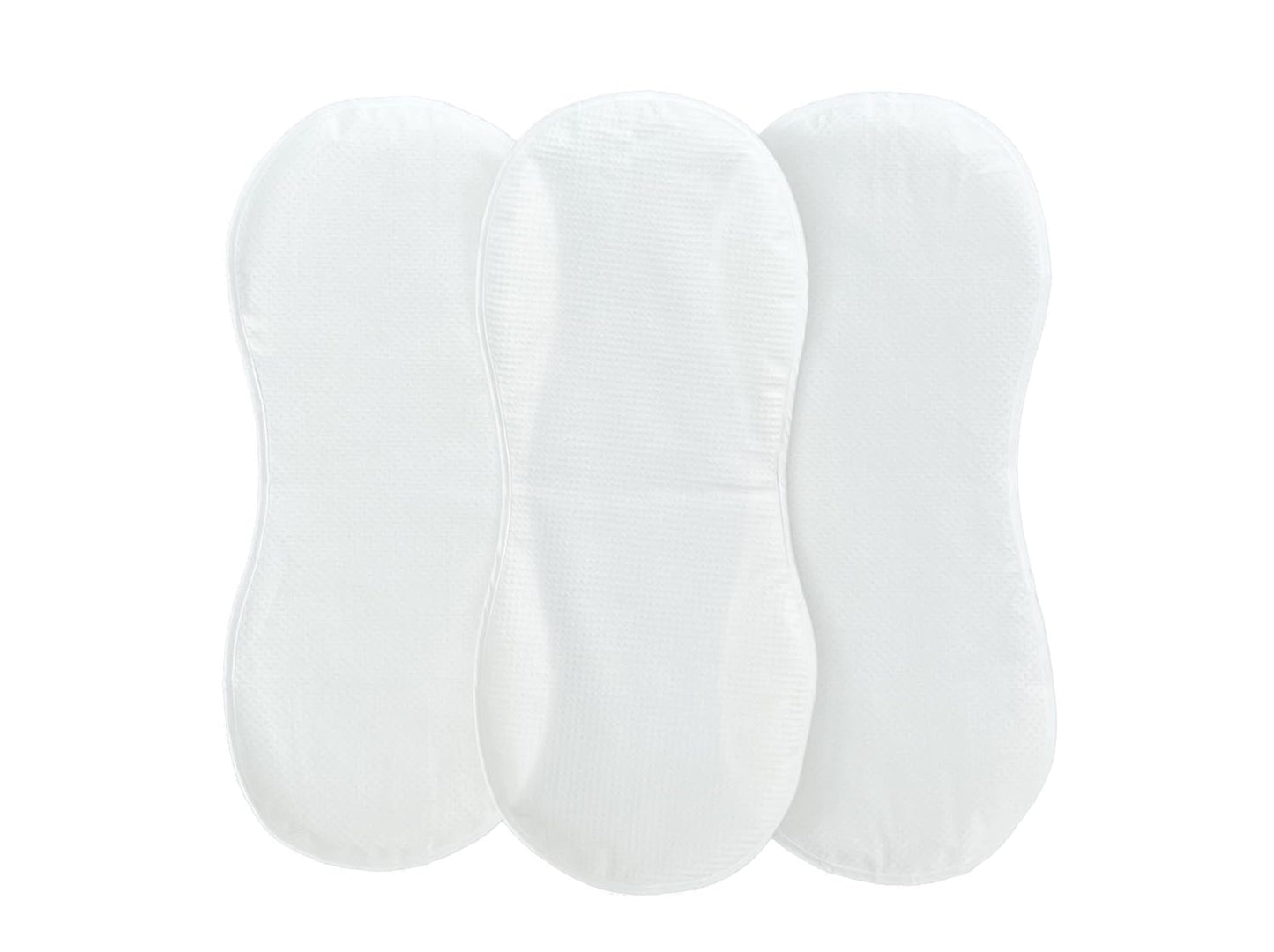 Peanut Changer | Super Soft Changing Pad Liners - Thicker Waterproof & Machine Washable - 3 Pack