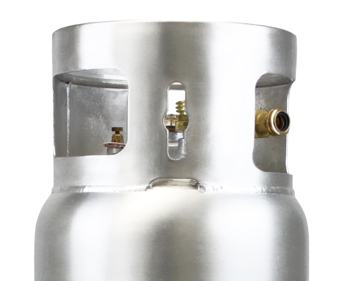 Flame King 33.5lb Aluminum Forklift Propane Tank with Gauge, DOT and TC Compliant, Lightweight, Rugged-Designed