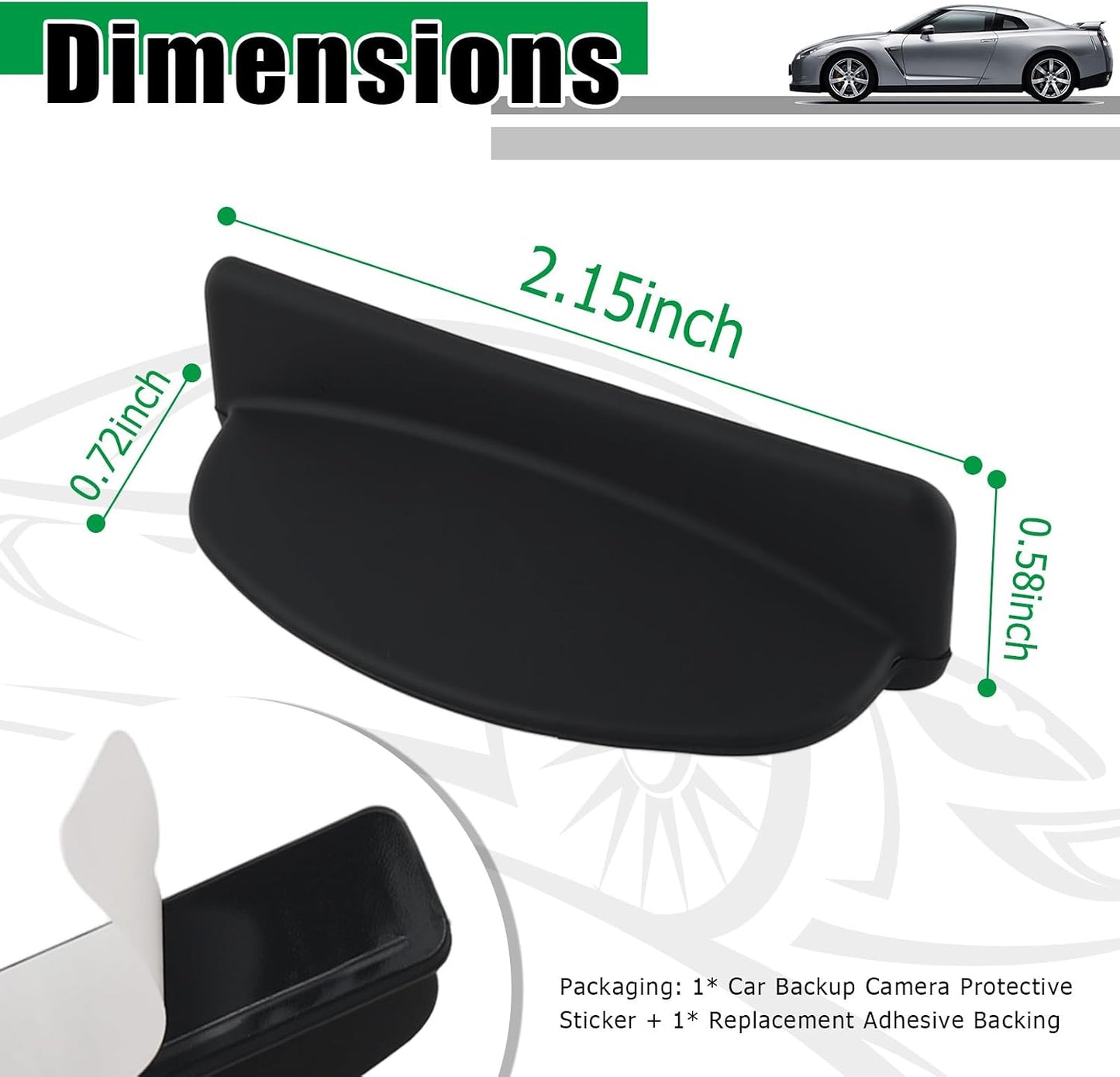 YGDMD Upgraded Rear View Backup Camera Cover,Silicone Back Up Camera for Cars Rain Guard Protective Cover