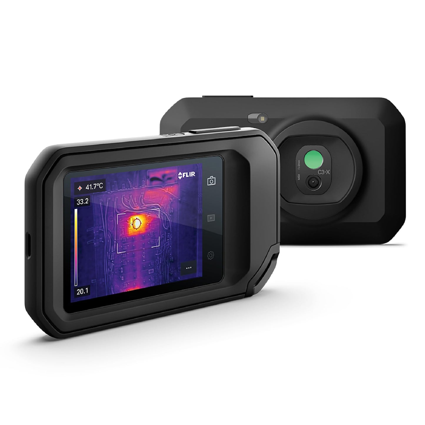 FLIR C3-X Compact Thermal Imaging Camera with WiFi, High Resolution Infrared Imager for Inspection, Electrical, Mechanical, Building, and HVAC Applications