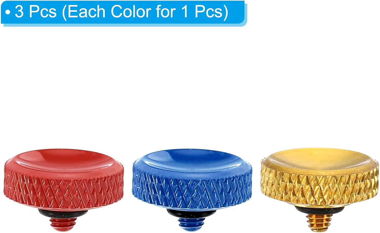 3 Pack PATIKIL Camera Shutter Button, Soft Shutter Release Button Pure Copper Camera Button Carved Suitable for Nikon