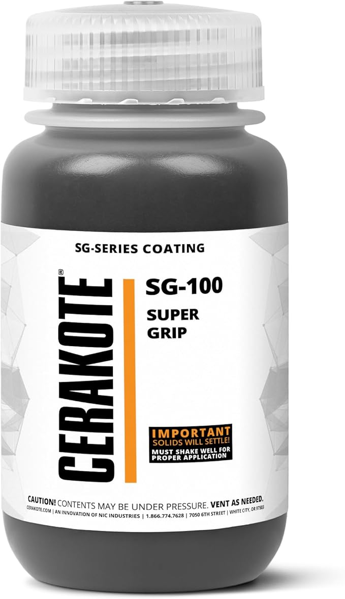 CERAKOTE® (AIR Cure Super Grip - The Permanent Non-Slip Coating for Marine, Sports, Outdoor/Indoor, + Other Industry, Applications - Tactile Soft Touch Texture!