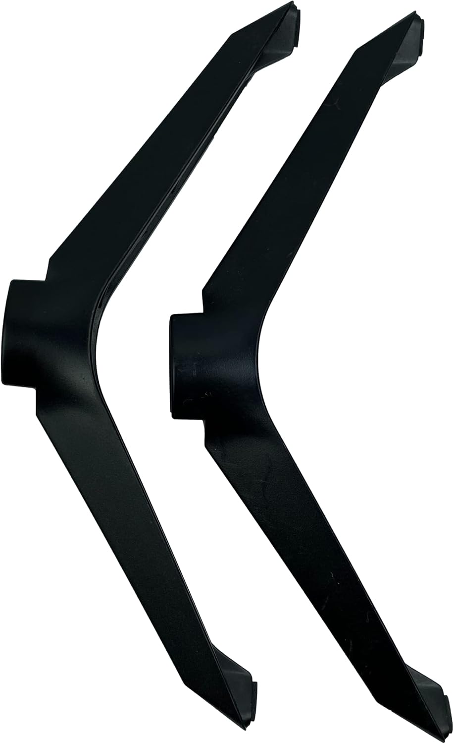 D32H-J09, 2 Pack, 16 inches TV Stand Legs for VIZIO Black, ABS Material, Modern Style, Easy to Assemble, Height