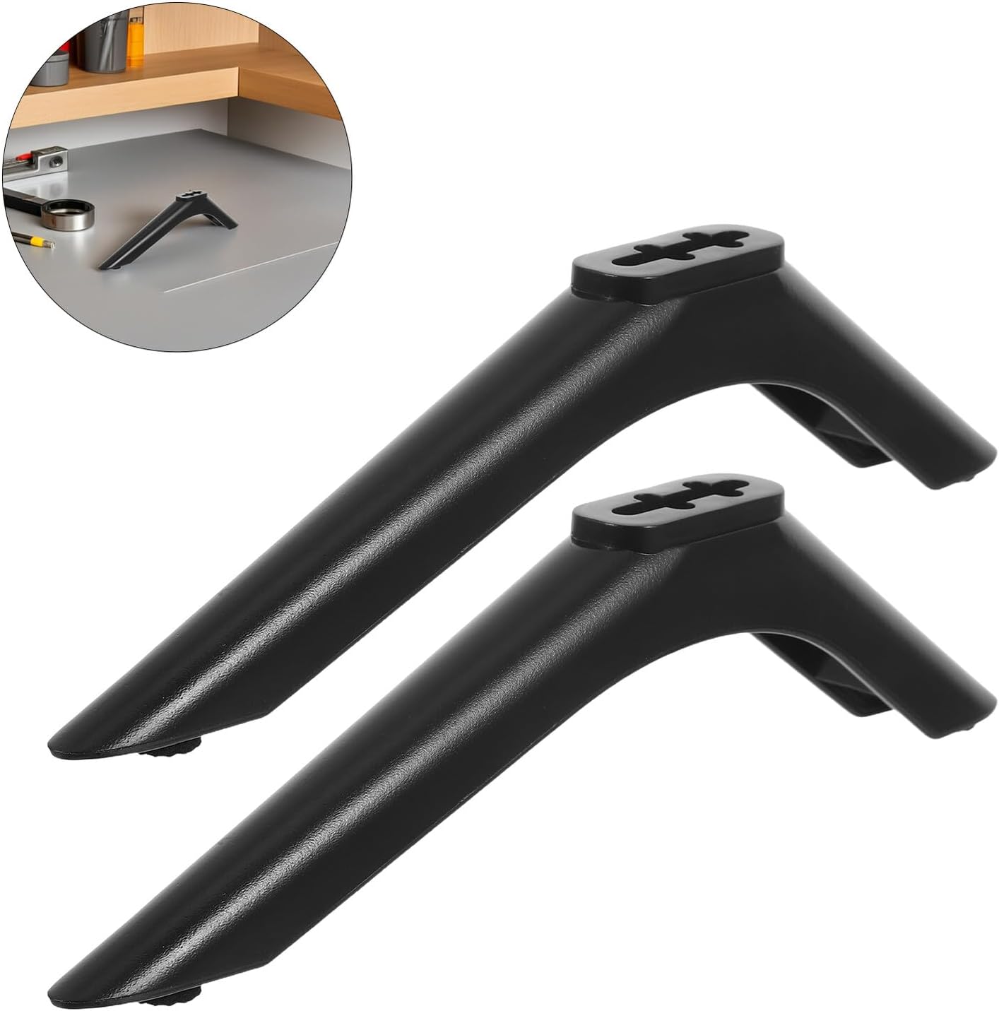 DOITOOL 32-43 Inch Universal Tv Stand Base Bracket with Screws for Flat Screen Tvs, Tabletop Television Support Holder