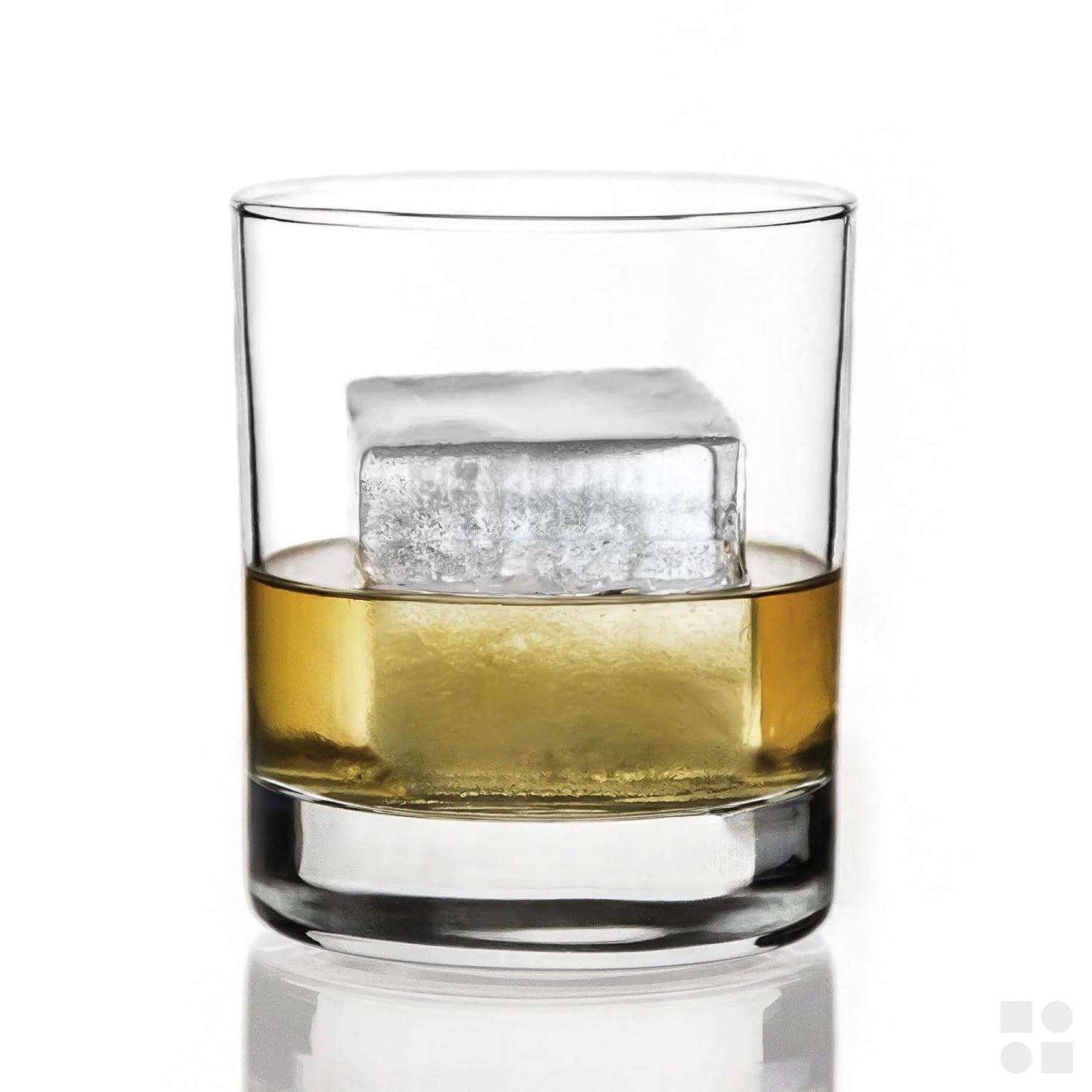 Ice Cube Molds – 2-Pack Silicone Trays for 8 Large Square Cubes – Slow-Melt Ice for Whiskey, Cocktails, Coffee & More