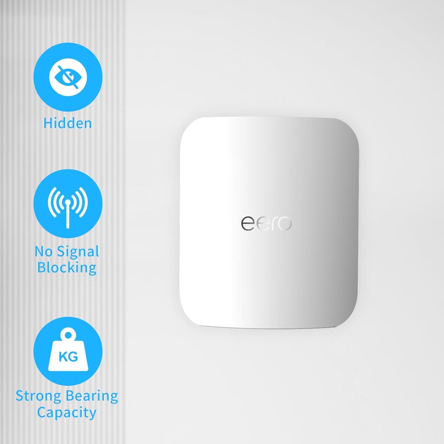 Mamerry 7 7 (3 Pack) eero Max Wall Mount, Wall Brackets ABS Router Holder Compatible with eero Max Extender Space