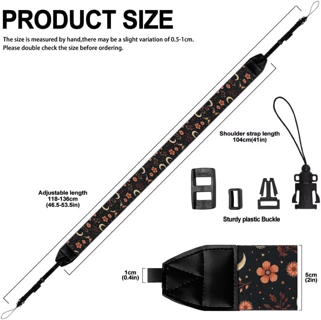 Coldinair Universal Soft Padded Camera Strap - Adjustable Neck & Shoulder for DSLR & Binoculars