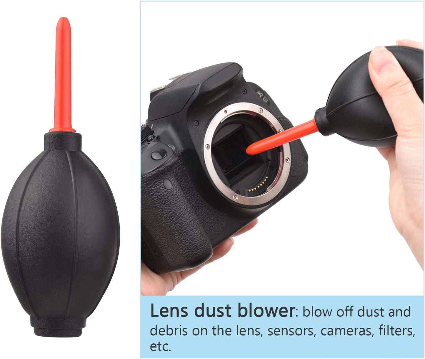 Andoer Multifunctional Cleaning Kit Lens Dust Blower Cleaning Pen Brush Microfiber Lens Cleaning Cloth for Camera