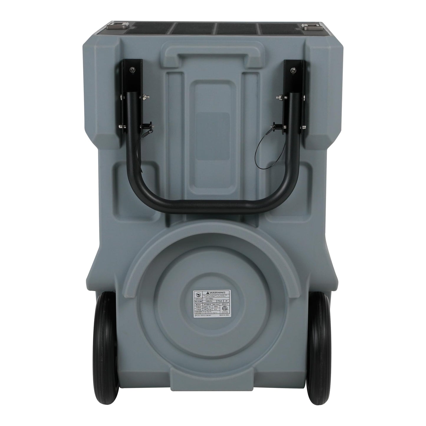 MOUNTO 1000cfm Portable Industrial Air Purifier Negative Air Scrubber - Powerful 1HP Motor, True HEPA Filter, 2-Speed, Handle and wheels 3-Year Warranty