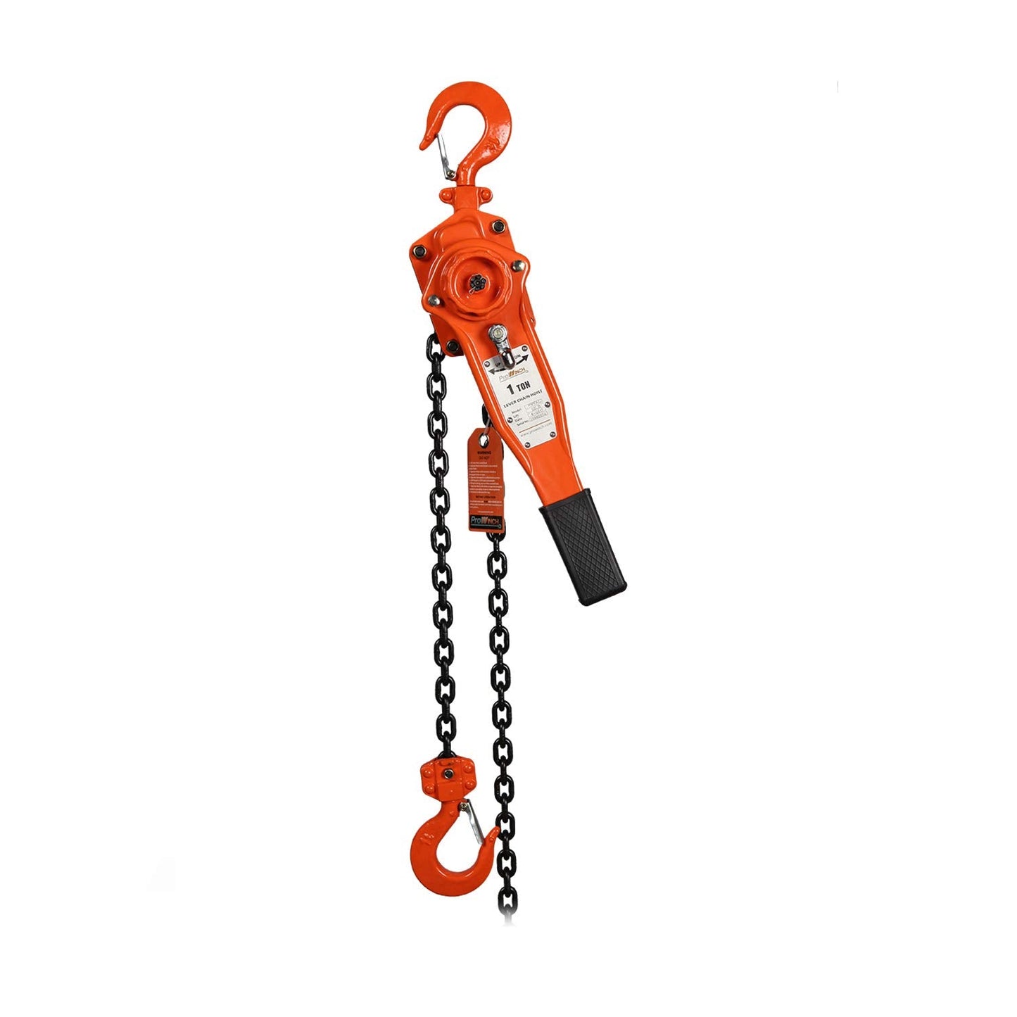 Prowinch 1 Ton Lever Chain Hoist with 5 ft. G80 High-Strength Chain – Compact, Durable, and Reliable Manual Hoist for Lifting Heavy Loads in Industrial, Commercial, and Maintenance Applications