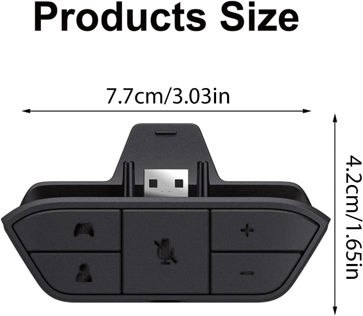 Fuhiueos Headsets 3.5mm Headphone Sound Adapter for Gamepad Use Any with Quick Firmware Updated Required