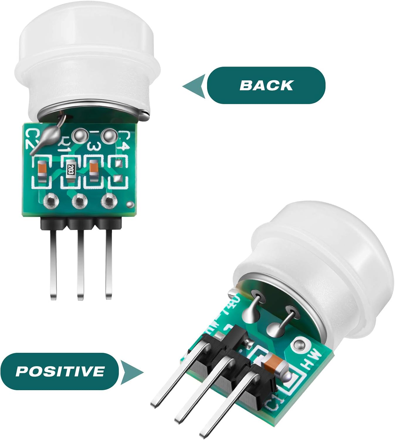 Weewooday 10 Am312 2.7v 12v Pieces Pir Sensor Mini Pir Motion Sensor Infrared Human Body Pyroelectric Infrared Motion