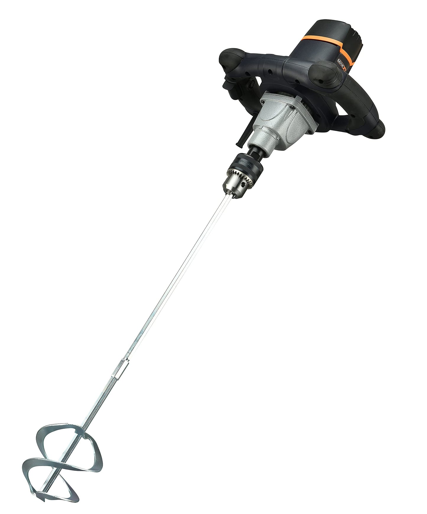 MAXXT Mixer 12A Single Paddle Concrete/Mortar Mixer, 5/8" Keyed Chuck,Soft Start,Come w/100mm Large Spiral Mixing Paddle