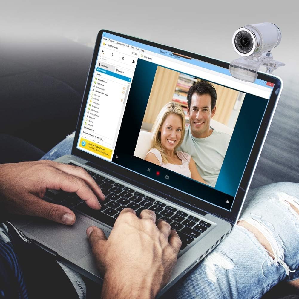 ANGGREK 720P CMOS 360 12 Night-Vision Webcam for Live Streaming Clip-on USB Pro Web Camera Desktop Webcam