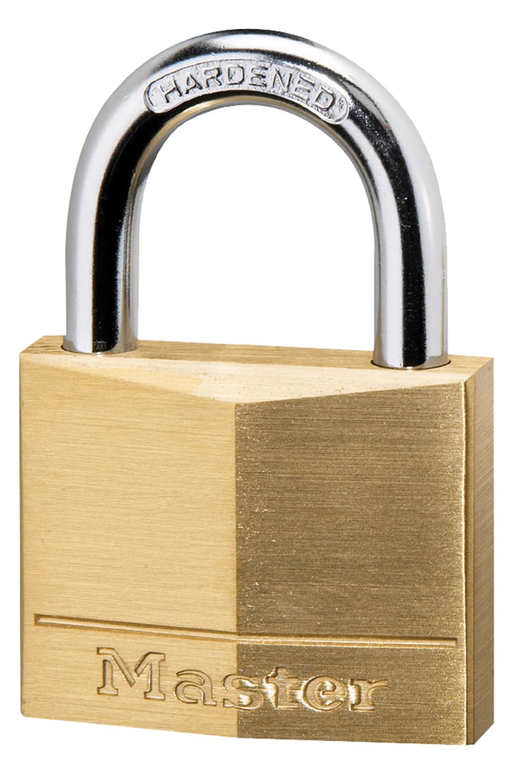 Master Lock 140D Solid Brass Padlock with Key, 1 Pack