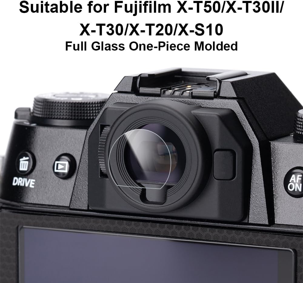 2PCS X-T50/X-T30II/X-T30/X-T20/X-S10 (2 Camera viewfinder tempered glass For Fujifilm Anti-Scratch Anti-Fingerprint