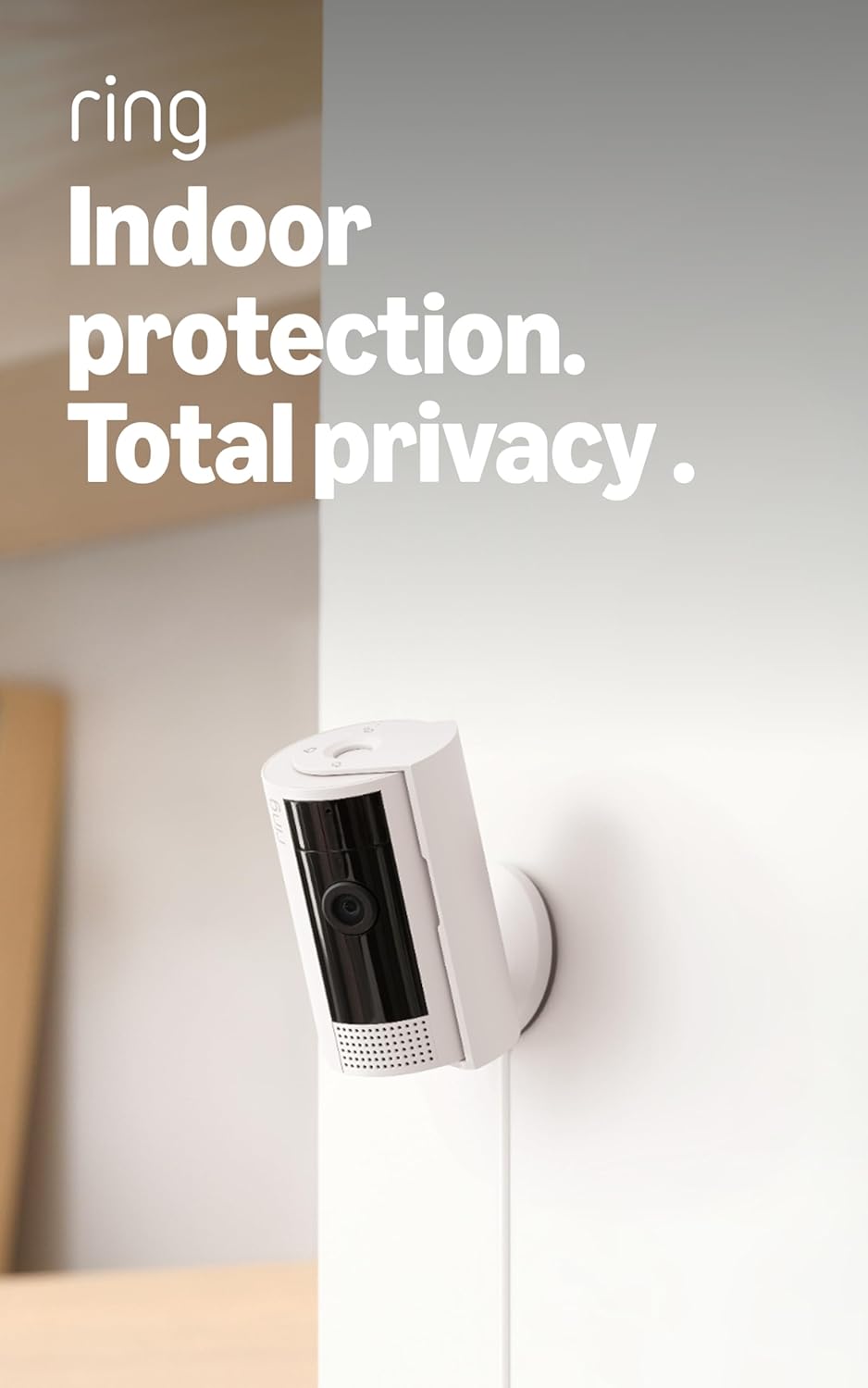 Ring Indoor Cam - 1080p HD Security Camera for Home or Business - Sleek White Design