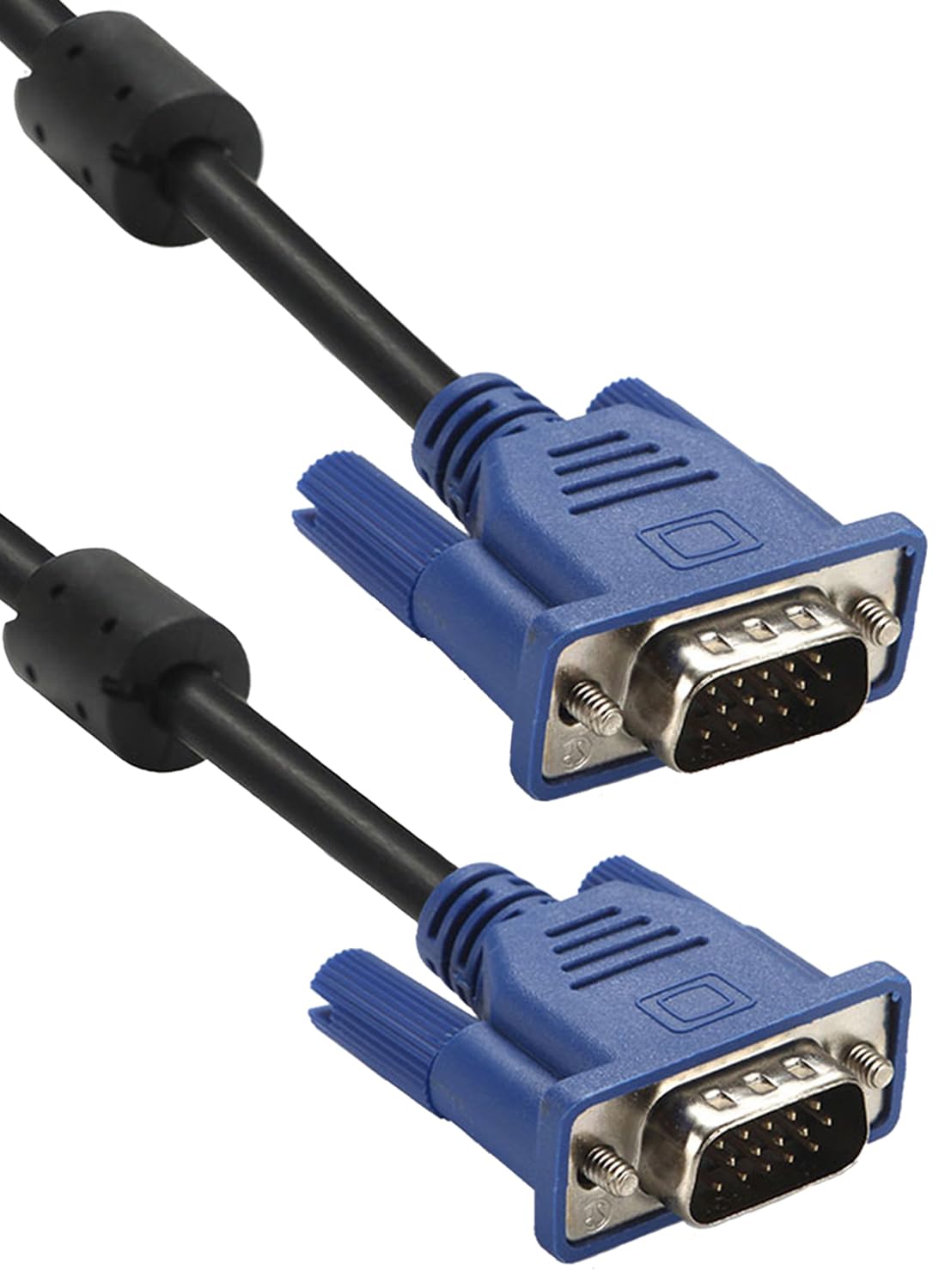 Eaeon HD15 4.5Ft 1080P@60Hz Male to Male Blue VGA to VGA Monitor Cable Cord Full HD High Resolution for TV Computer