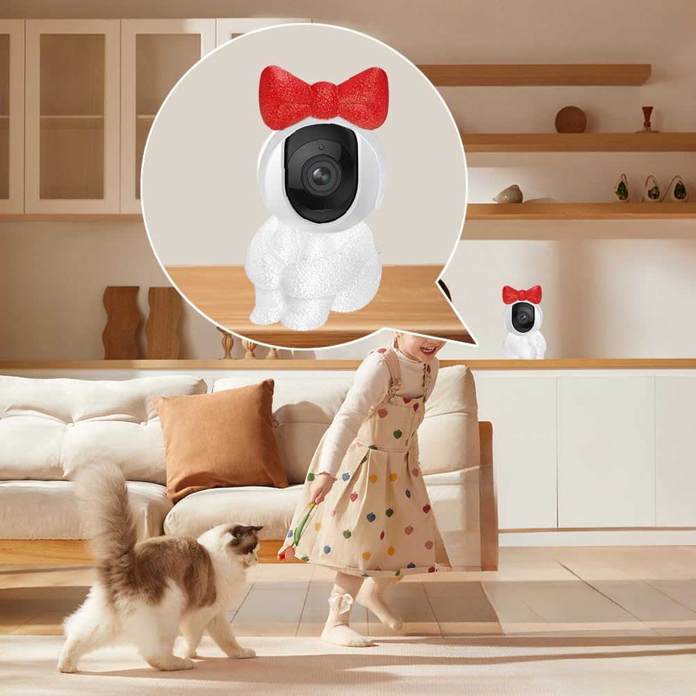 SHDIEHJFMLDH Creative Indoor Camera Housing for Baby Monitor, Dog Camera, Suitable only for Spherical Monitor Device