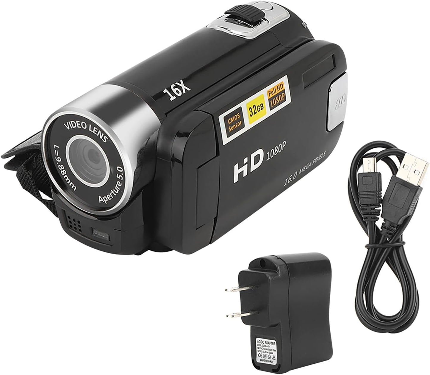 Ejoyous DH90 270 2.7 Inch 16X Digital Camera Recorder, High Definition Camera Image Video Camcorder Rotation Colourful