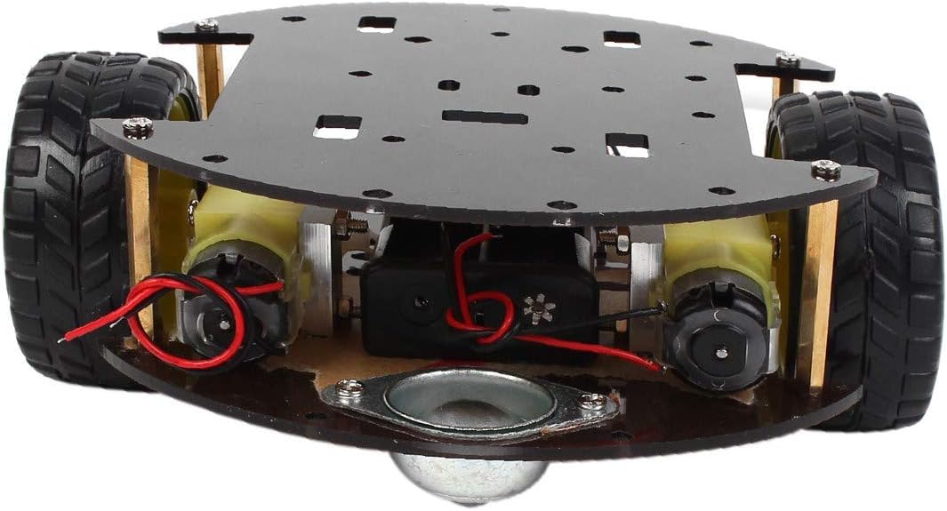 Lon0167 2WD Case(id:30f 56 e33) New IR Remote Featured Control Smart reliable efficacy Robot Chassis w Battery ae