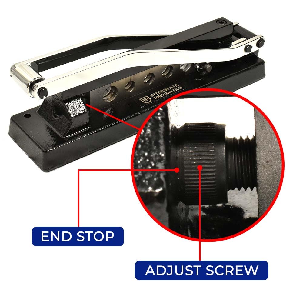 Interstate Pneumatics H8-KIT Heavy-Duty Bench Crimper (H8) with Ferrules (50pk) 0.625" ID x 1" & 0.656" ID x 1"