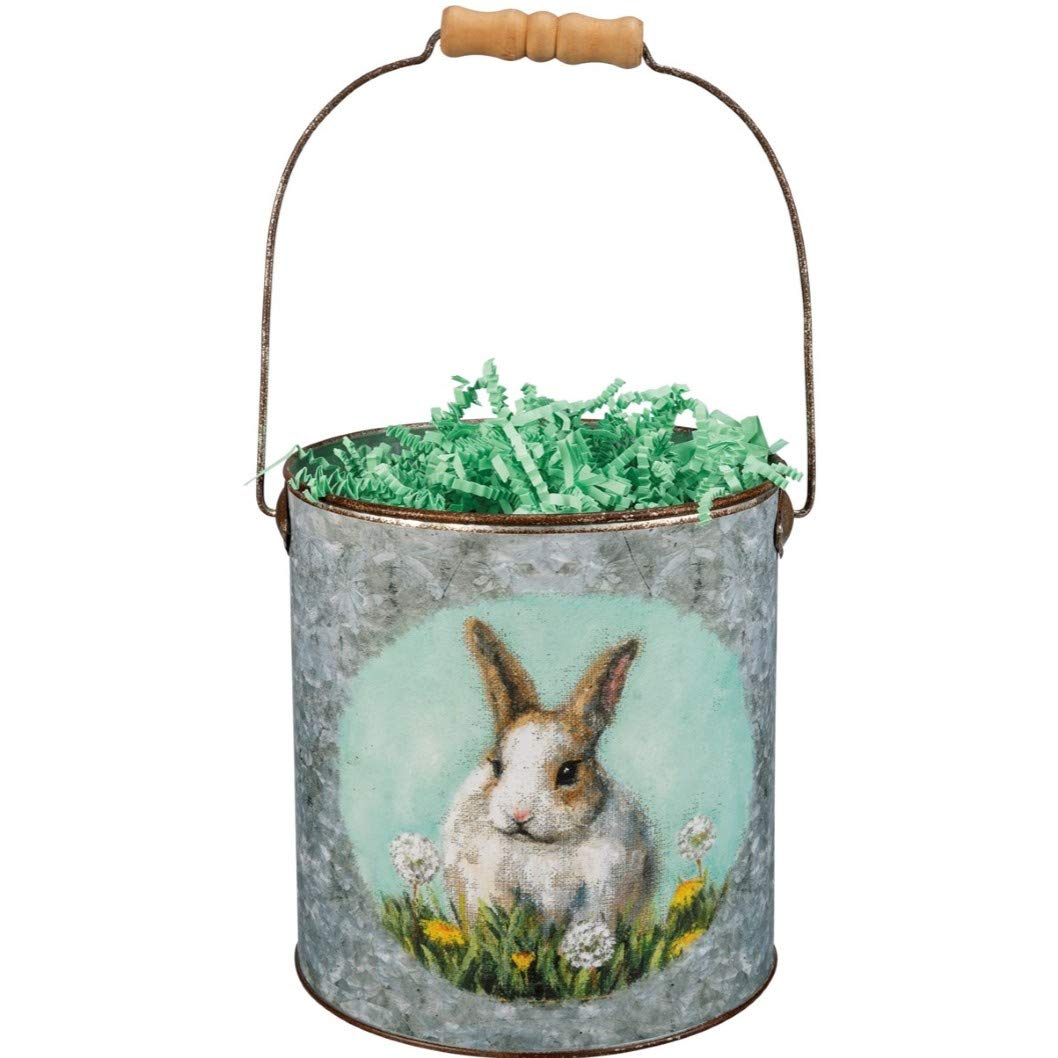 Primitives by Kathy Decorative Bucket Set, Multicolor 7.25" x 7.25", 6" x 6.25", 5" x 4.75"
