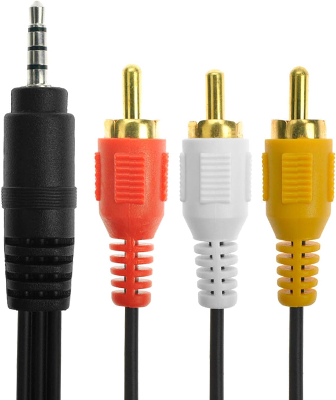 AJDPOI 3.5mm 3 4.9ft Male Audio Stereo Jack to RCA Female AV Camcorder Adapter Connector Extension Cable for Audio