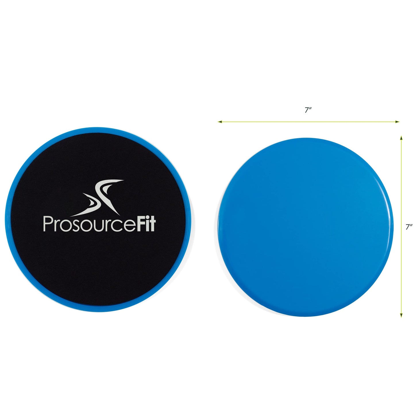 ProsourceFit Core Sliding Exercise Discs, Dual-Sided Sliders for Use on Any Surface at Home or Gym for Full-Body Workouts, Set of 2