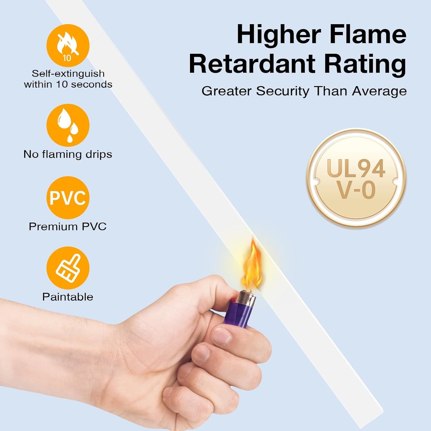Delamu 157in 1 W0.55 H0.4in, Cord Covers for Wires on Wall, Cord Hider for Cord, Paintable Cable Hider, Cable