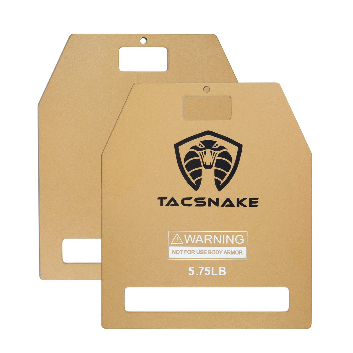 Tacsnake Weight Vest Plates 5.75 LB/ 8.75 LB/ 14.75 LB Pair for Weighted Vest, Strength Training, Running, Workout (5.75, Tan)