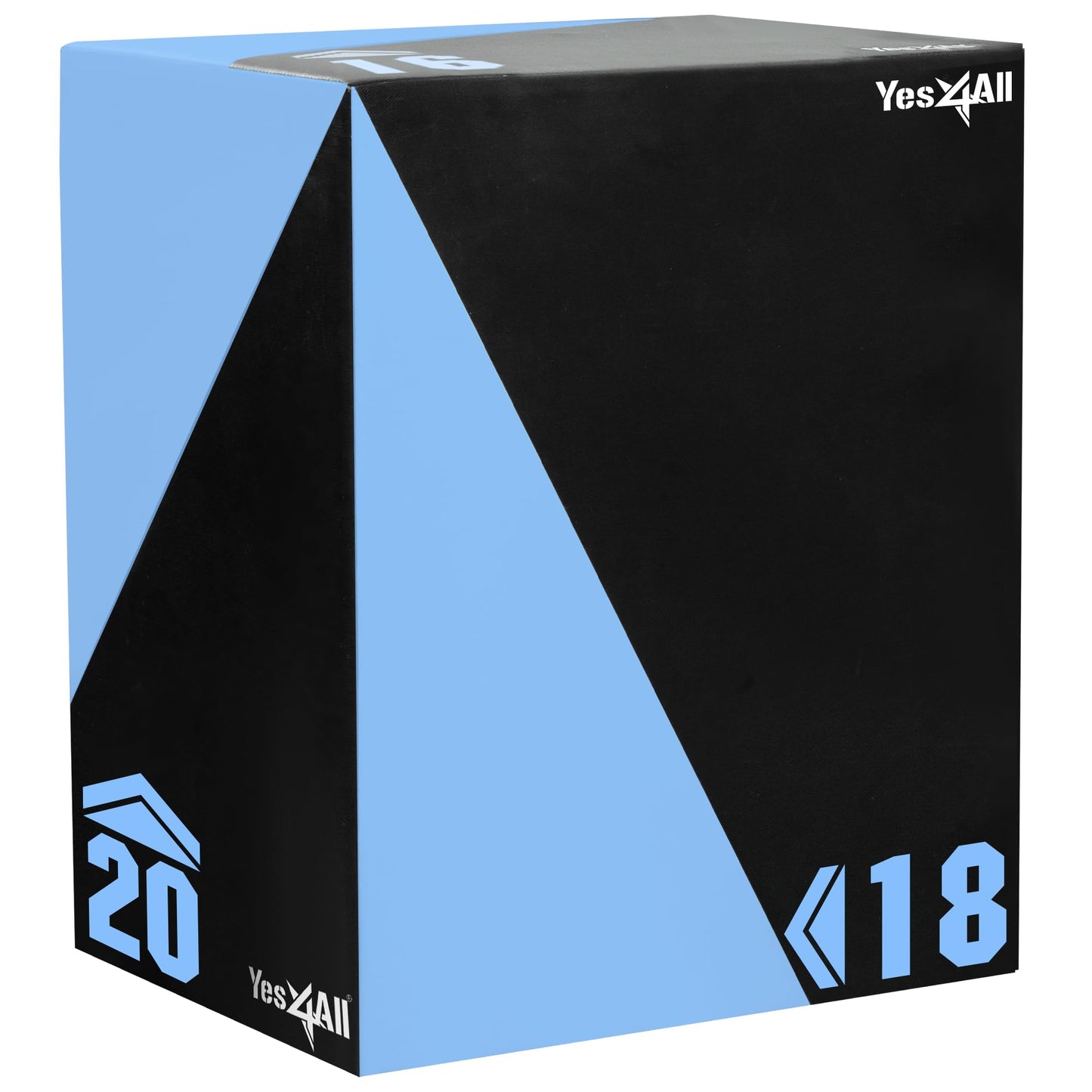 Yes4All 3 in 1 Foam Plyometric Jump Box for Training & Conditioning - Plyo Jump Box for Fitness Workout Exercise, 26.5 lb