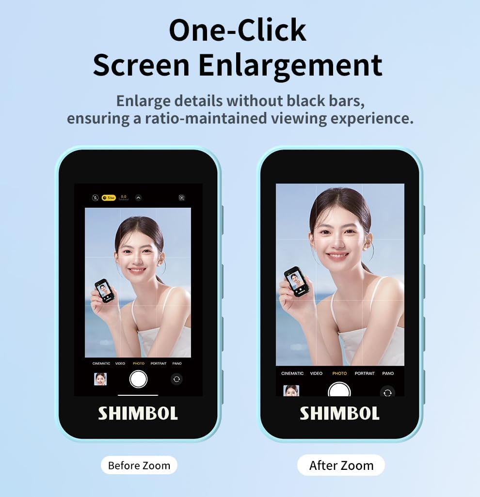 CP5 2 2.4 Inch 2.4G 5G 30 Shimbol Mini Selfie Monitor Phone Vlog Screen LCD Rear Camera Monitor Video Transmission