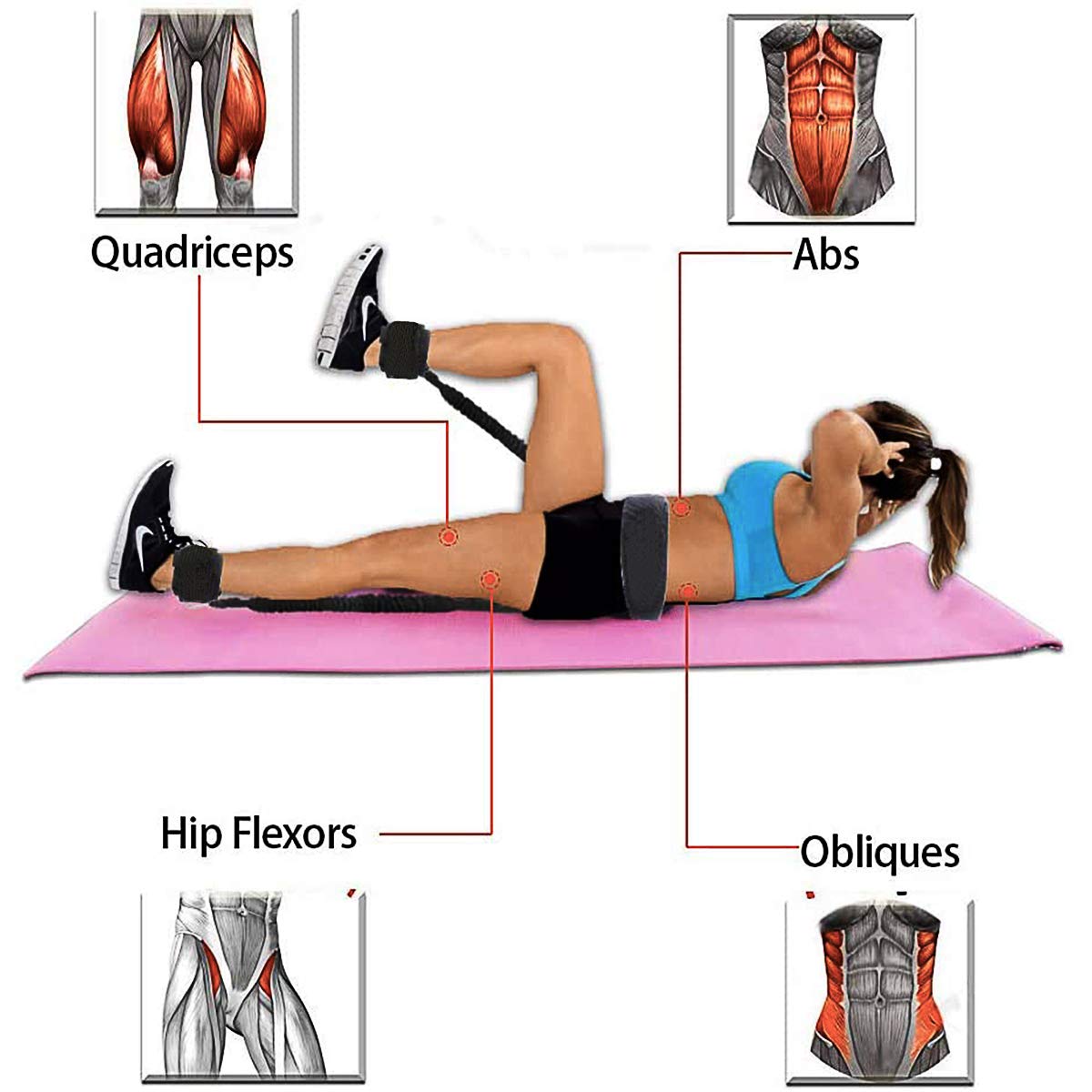 Boxing Resistance Bands MMA Boxing Training Equipment Gear with Handles/Ankle Cuff/Belt for Men,Shadow Boxing Accessories for Kicks Full Body Fitness Exercise Workout to Enhance (12pcs-200LB)