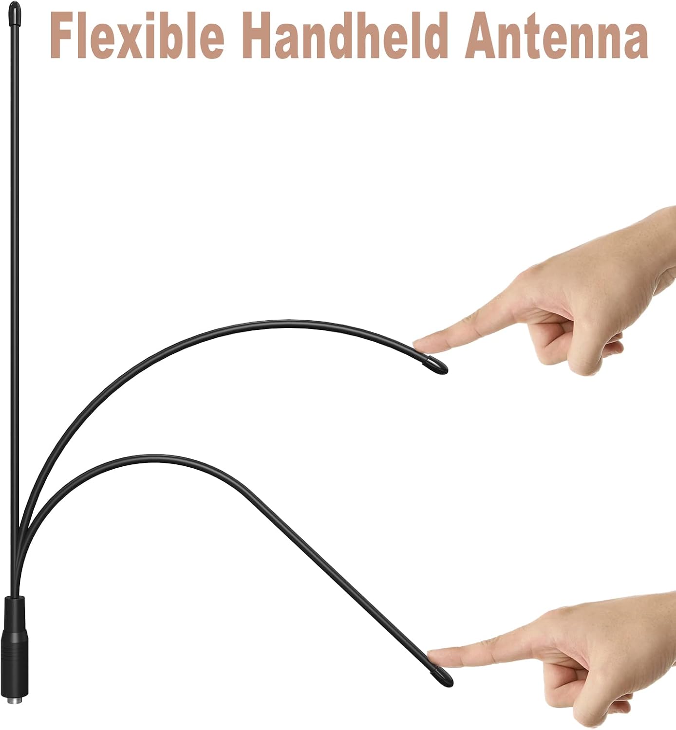 SAMCOM 15.1-Inch (144MHz/440-470Mhz) 20 FPCN30A/FPCN10A (2 Packs) Whip Antenna VHF/UHF Dual Band Watts Antennas