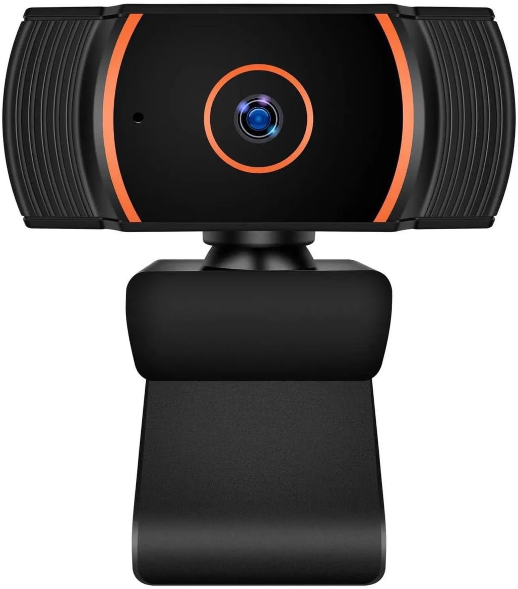 Generic 1080p 360 ZHY1566 HD Webcam with Built-in Microphone - Rotation Pan & Tilt - Attachable Desktop Cam Perfect