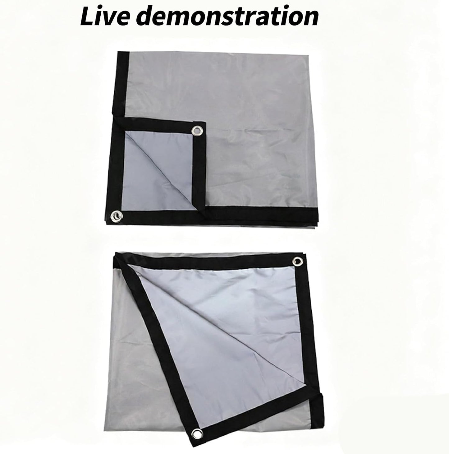 SHYYOULQE Metal Anti-Light Projector Screen Portable Foldable Frame Indoor Outdoor Viewing No Tools Needed Wide Viewing
