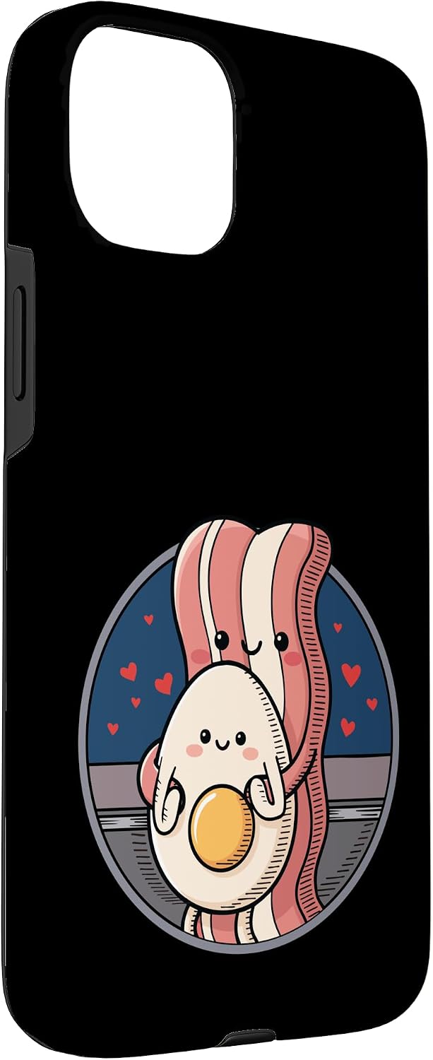 Bacon And Egg Kiss Cam 15 Bacon And Egg Kawaii Kiss Cam Case for iPhone Plus