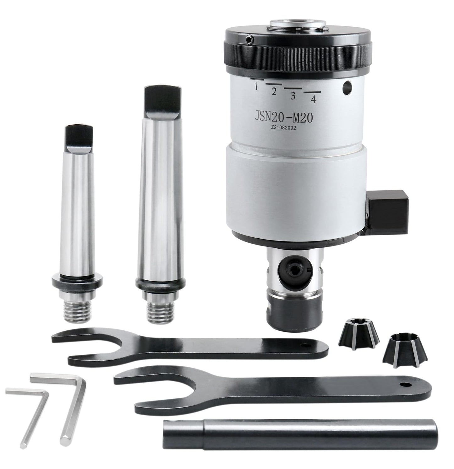Accusize Industrial Tools 5/16'' - 3/4'' / M8-M20 Self-Reversing Tapping Head, 1/8'', 1/4'' Npt, M20 Tapper, 2600-4022