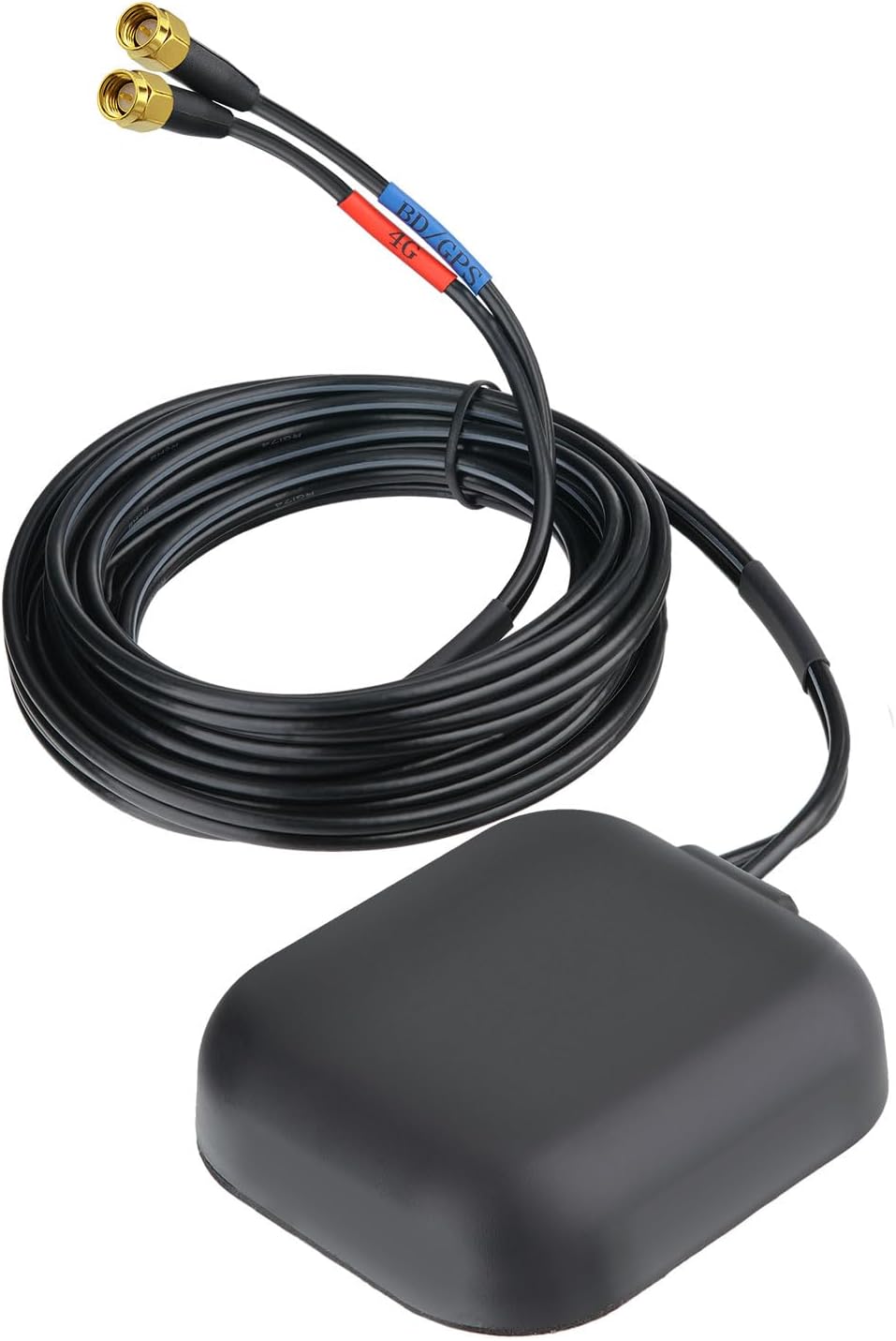 BINGFU 4G IP65 Dual-Band GPS/BeiDou + High-Gain Antenna with SMA Male Connector Waterproof for IoT/Telematics