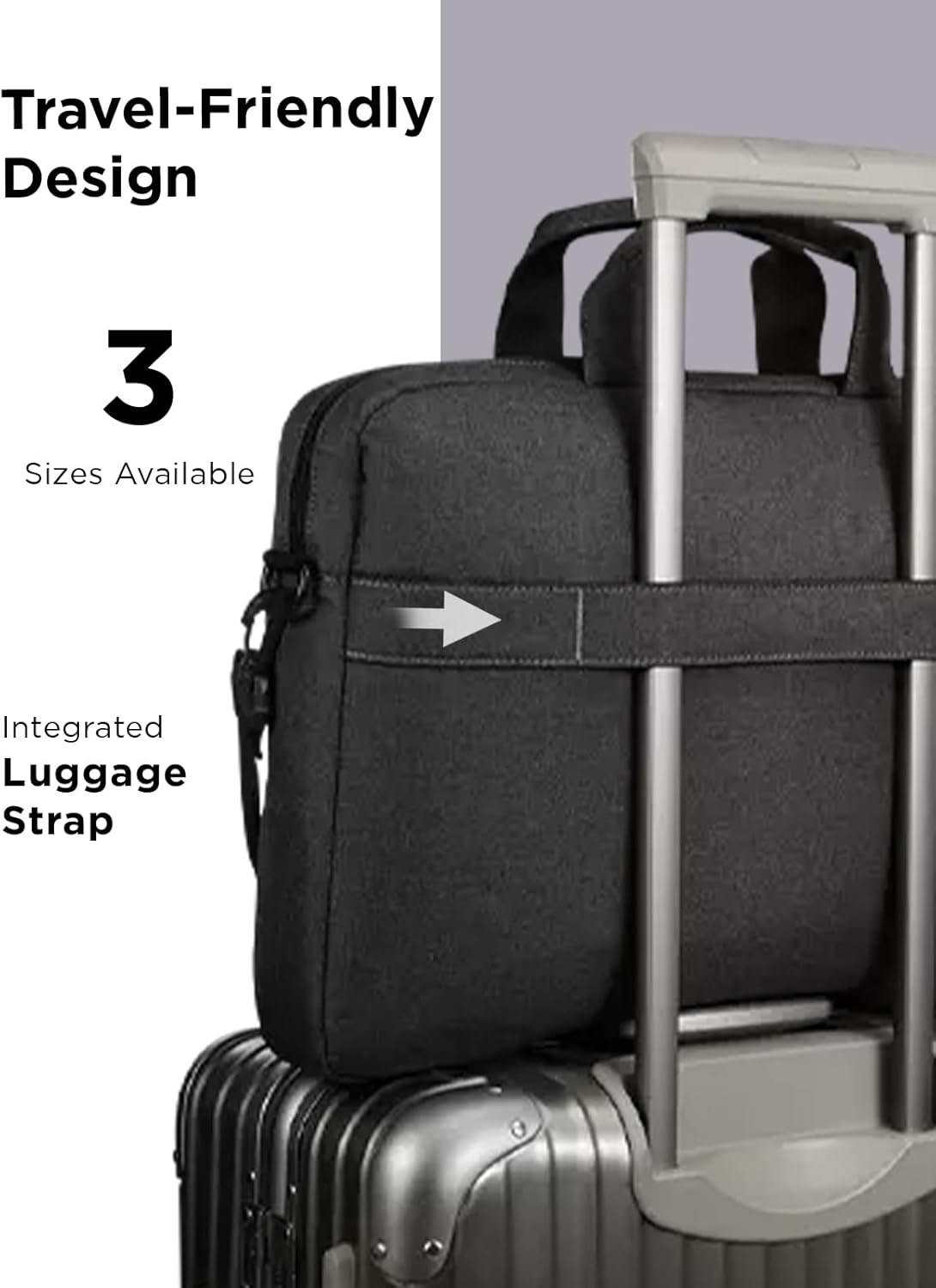 T210, Lenovo Laptop Bag Messenger Shoulder Bag for Laptop or Tablet, Sleek, Durable & Water-Repellent Fabric