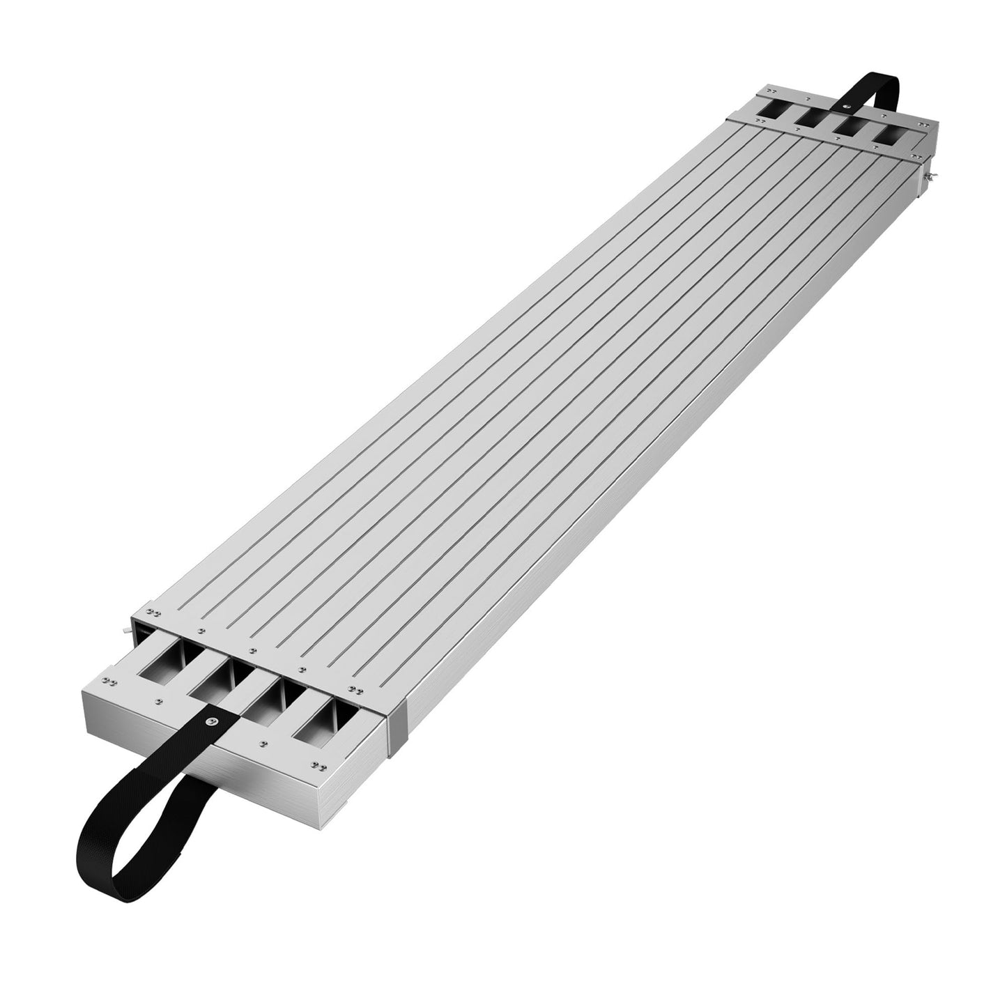 GAOMON Telescoping Work Plank, 6-9ft Aluminum Extension Plank, Telescoping Scaffolding Platform with Skid-Proof Platform, 440Lbs Capacity, Adjustable Work Platform Scaffold Ladder Accessory