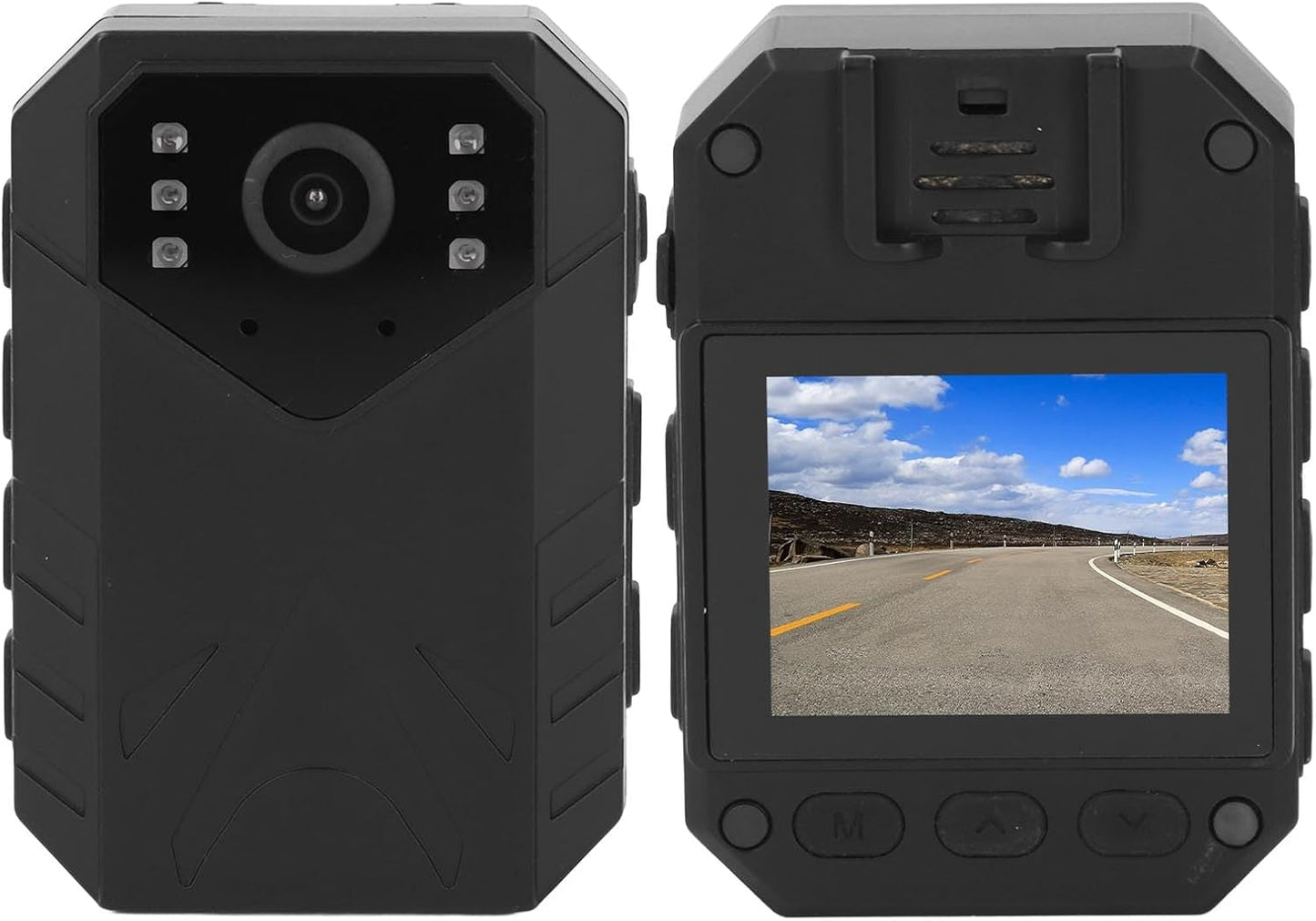Yunseity 4K 2 Inch Body Camera, Body Worn Camera Law Enforcement Camera with TFT Color Screen, Night VisionVideo