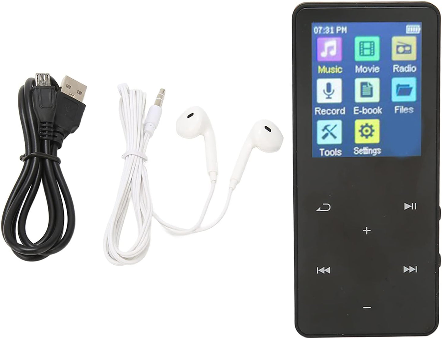 Vikye MP3 MP4 5.0 MP3 1.8inch 300MAH Player, Bluetooth Music Player with Touch Screen, Lithium Battery, Portable Music