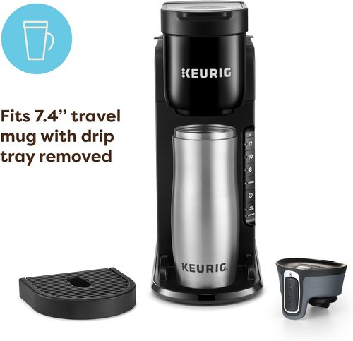 Keurig K-Express Coffee Maker - Single Serve K-Cup Pod, 3 Brew Sizes, Strong Brew Feature, 42oz Reservoir - Black