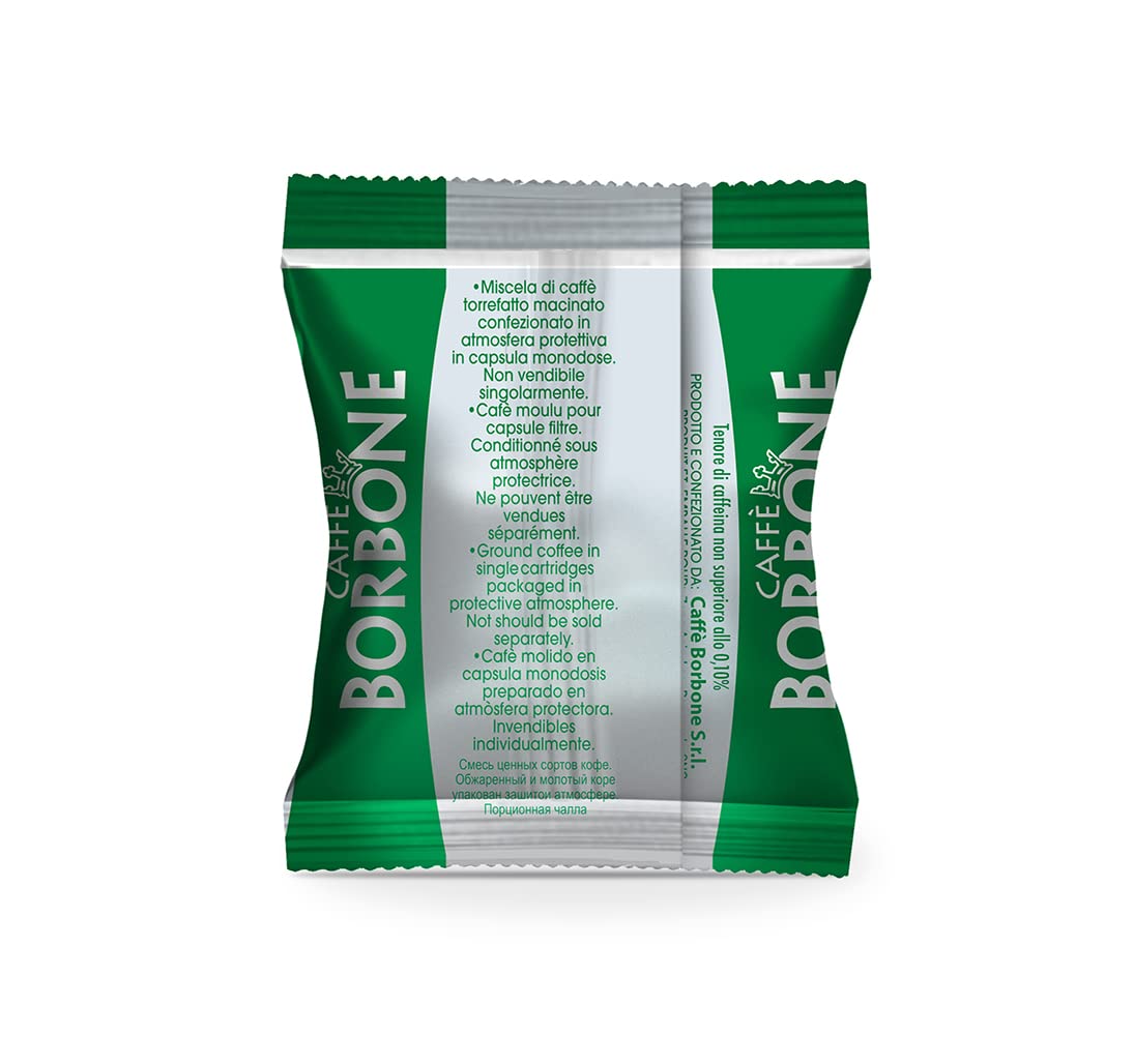 Caffè Borbone Miscela DEK Decaf Espresso Pods Compatible with Nespresso Original Machines, Dark Roast Decaf, 50 Count Espresso Coffee Pods