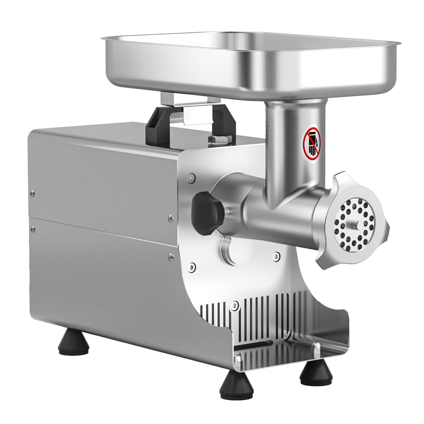 ARINOO Commercial Electric Meat Grinder #8, 0.6HP Heavy Duty Industrial Stainless Steel Meat Mincer with 2 Blades, 2 Plates & 3 Stuffing Tubes,Meat Grinder Machine for Home Kitchen & Restaurant Use