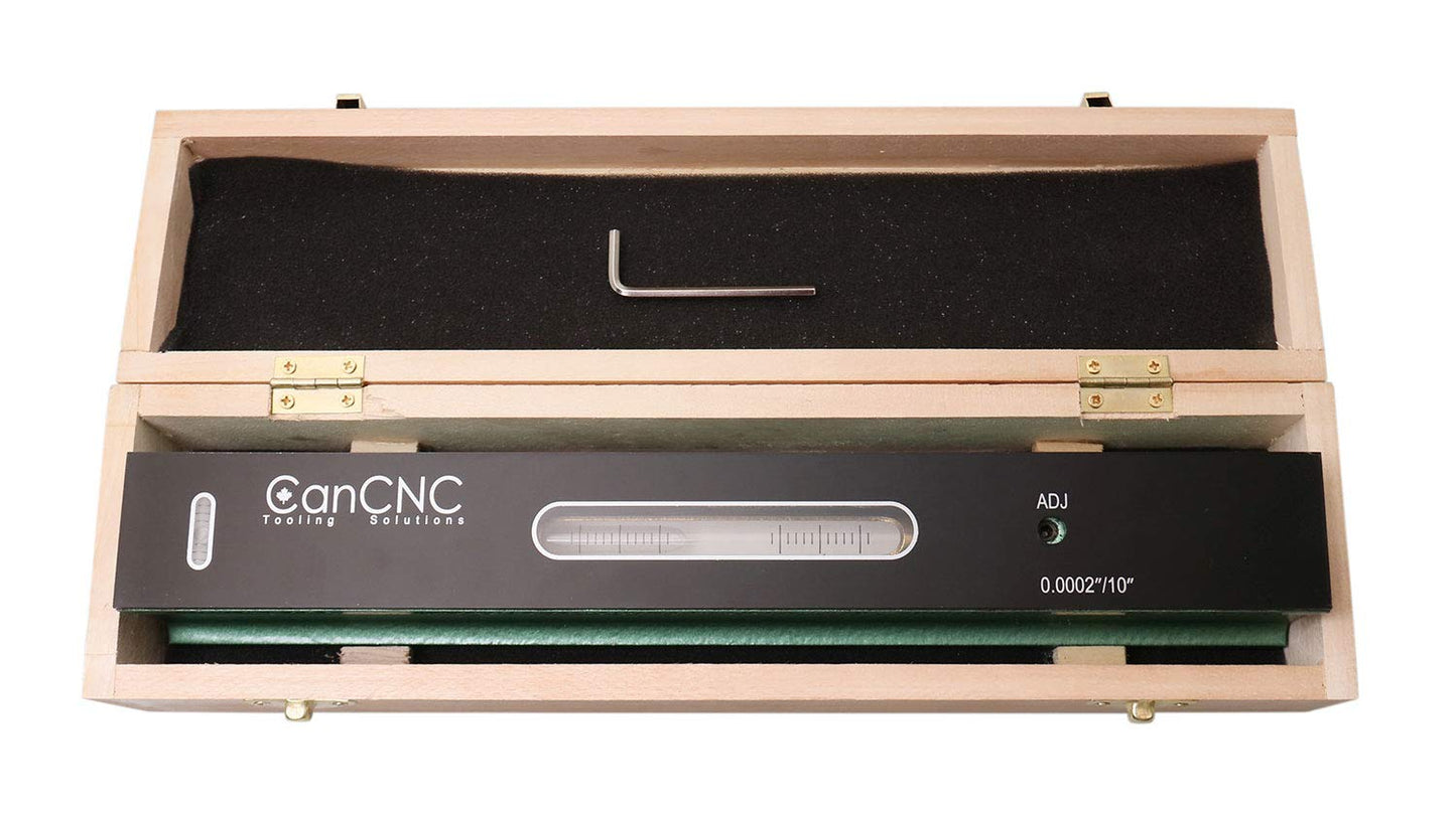 Accusize Industrial Tools 12 inch Professional Master Precision Level in Fitted Box, Accuracy 0.0002''/10'', S908-C612