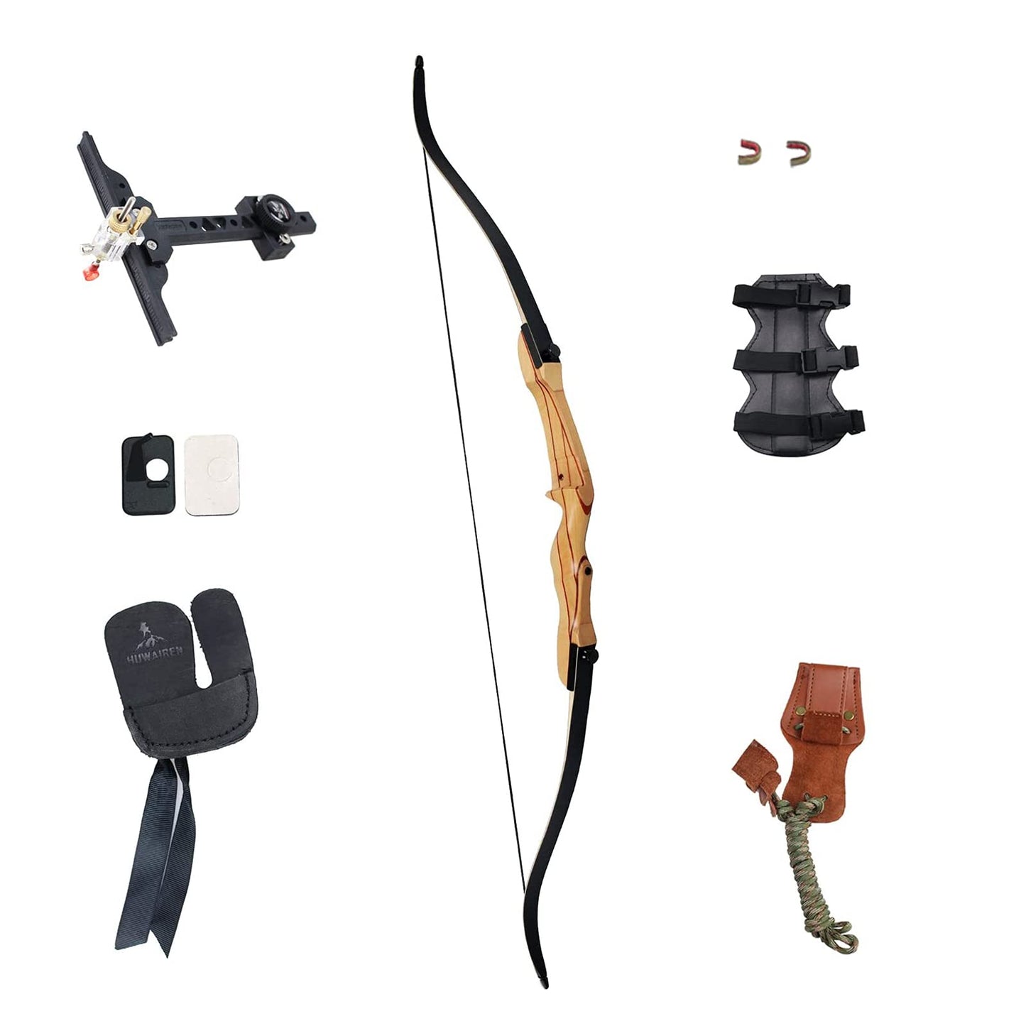 SinoArt 68" Takedown Recurve Bow Adult Archery Competition Athletic Bow Weights 18 20 22 24 26 28 30 32 34 36 LB Right and Left Hand Archery Kit for Outdoor Training Shooting (28 LBs, Left Hand)
